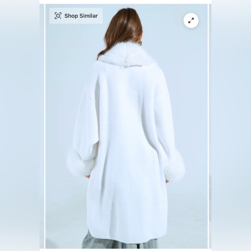 SNOW BUNNY LONG CARDIGAN - L/XL - Picture 4 of 5